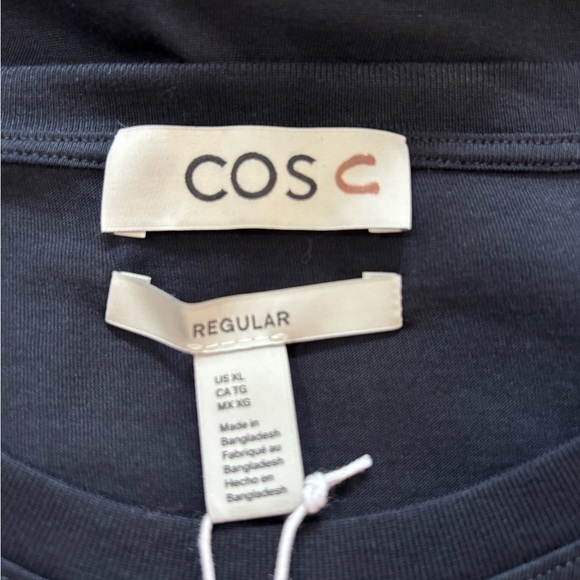 COS Men’s Regular Fit Organic Cotton T-Shirt in Black Size XL. NWT - Picture 4 of 8